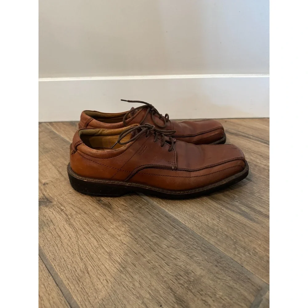 Ecco New Jersey Bicycle Mens 43 Eu 9-9.5 Us Dress Shoes Brown Bike‎ Toe Oxford